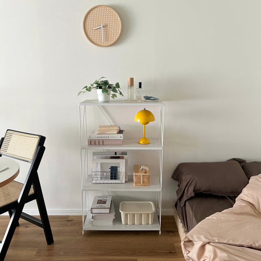 【outlet】工具不要EZBO|シンプルワイヤーラック幅60 ホワイト 4段