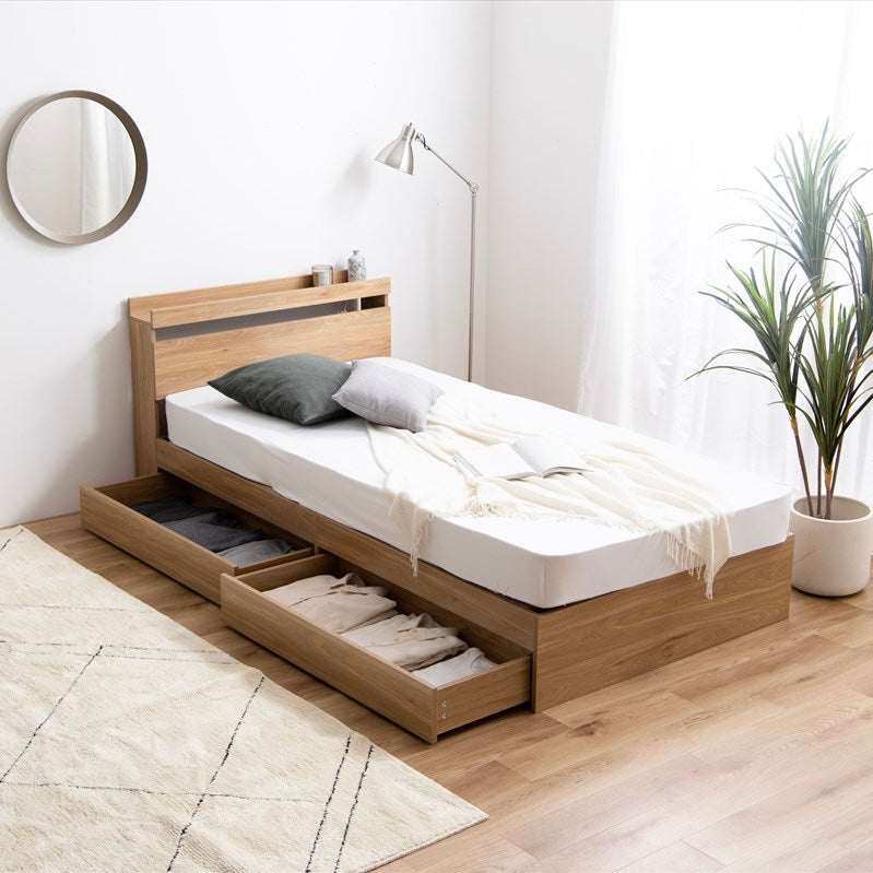 ベッドフレーム｜収納付ベッドフレーム セミダブル - territory