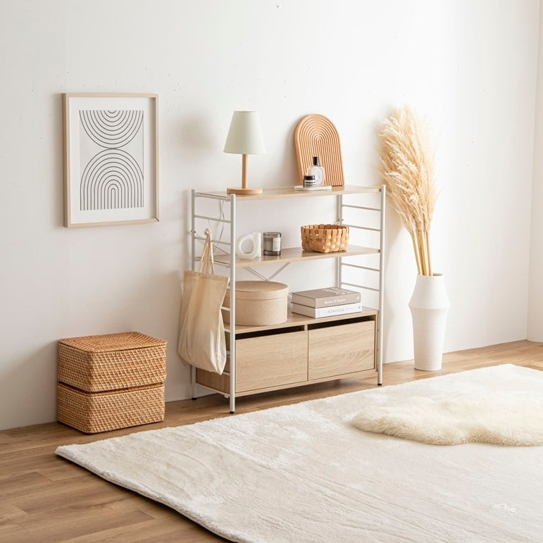 シェルフ｜[幅80cm]引き出し付きシェルフ - territory