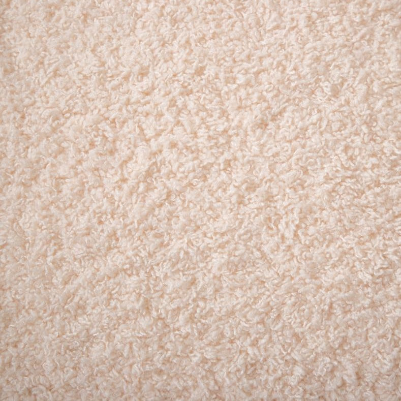 アイボリーの1人掛けビーズクッションの生地