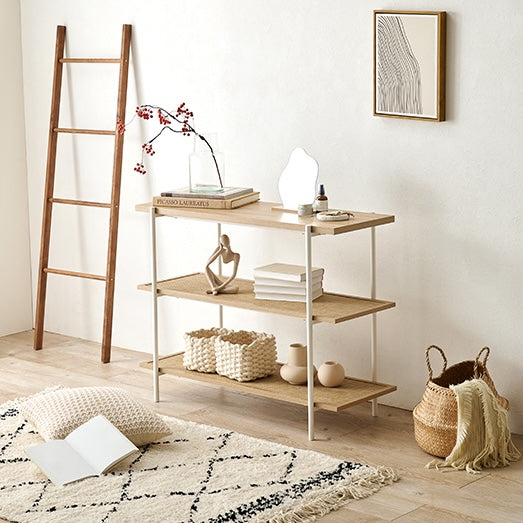 シェルフ｜ラタン調3段オープンラック - territory