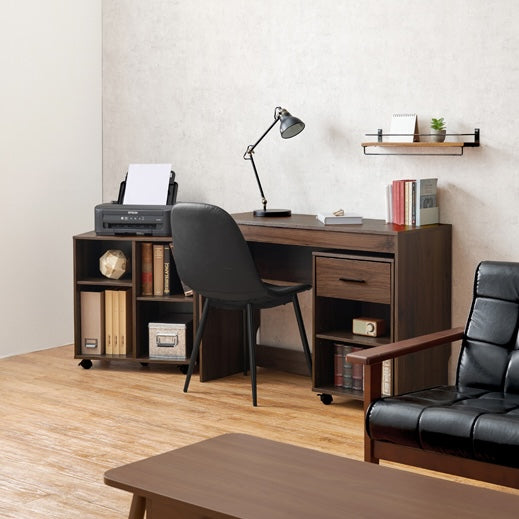 収納シェルフ付デスク3点セット