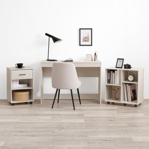 収納シェルフ付デスク3点セット