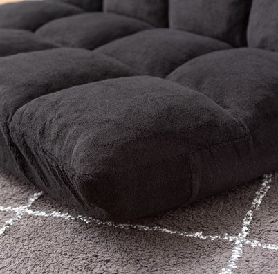 ブラックのもこもこ座椅子