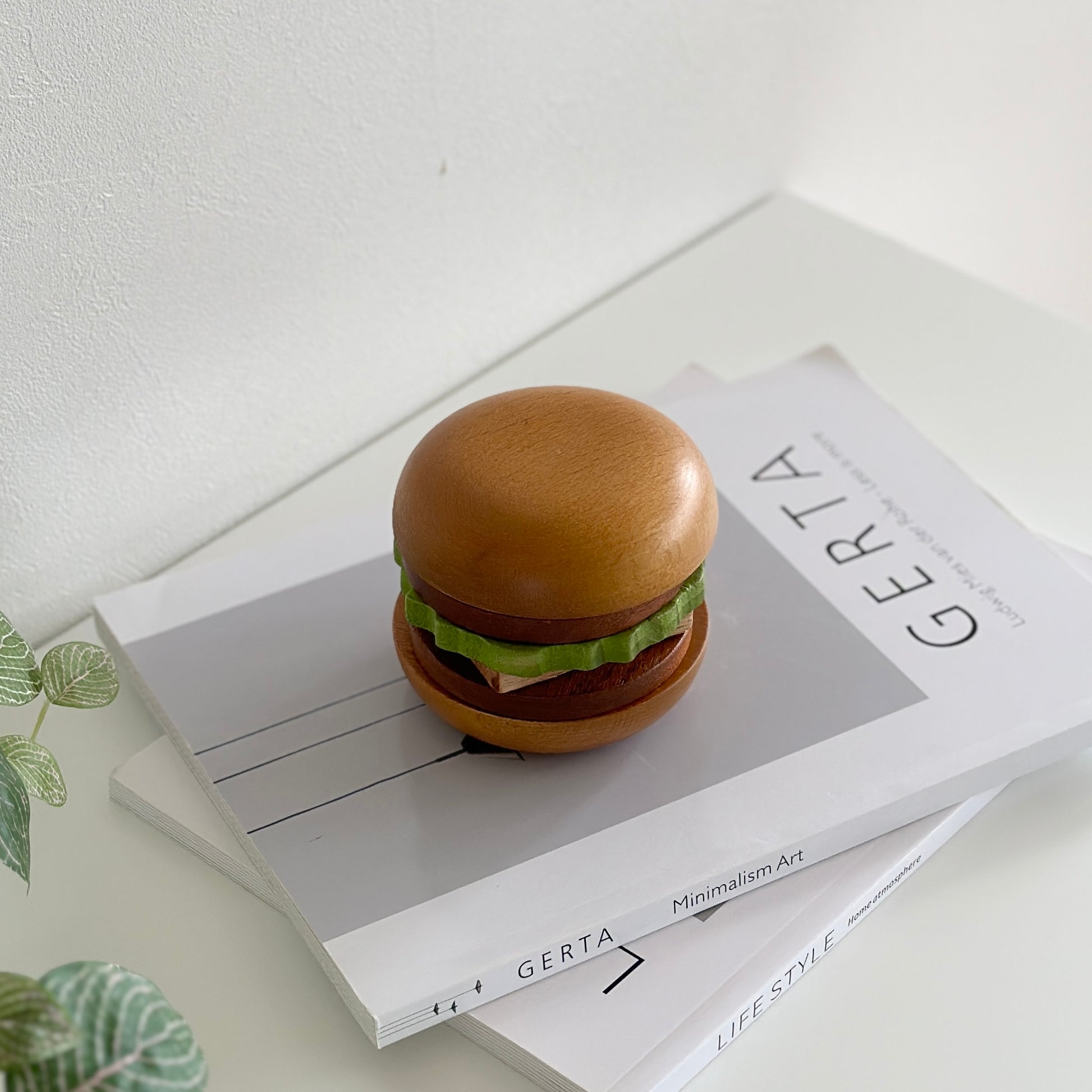ハンバーガーデザインのコースター