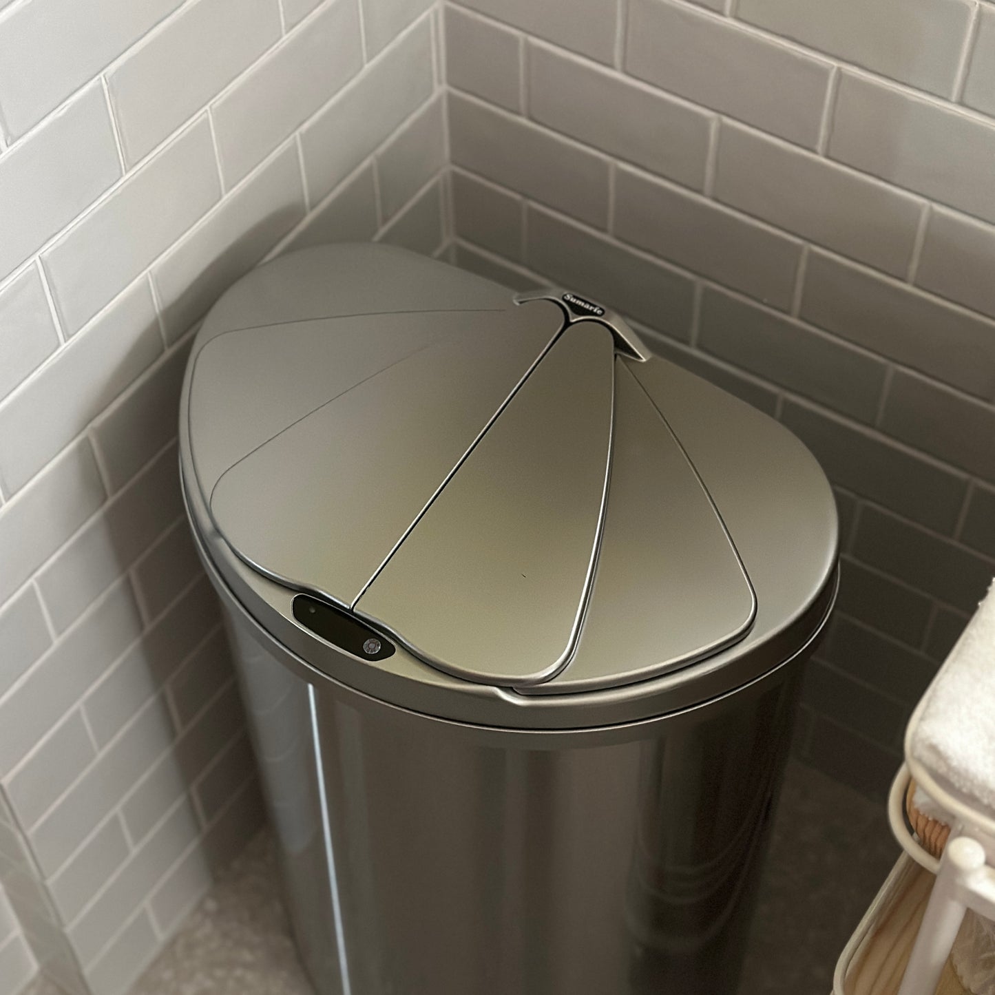 センサー開閉ステンレスダストボックス 47L