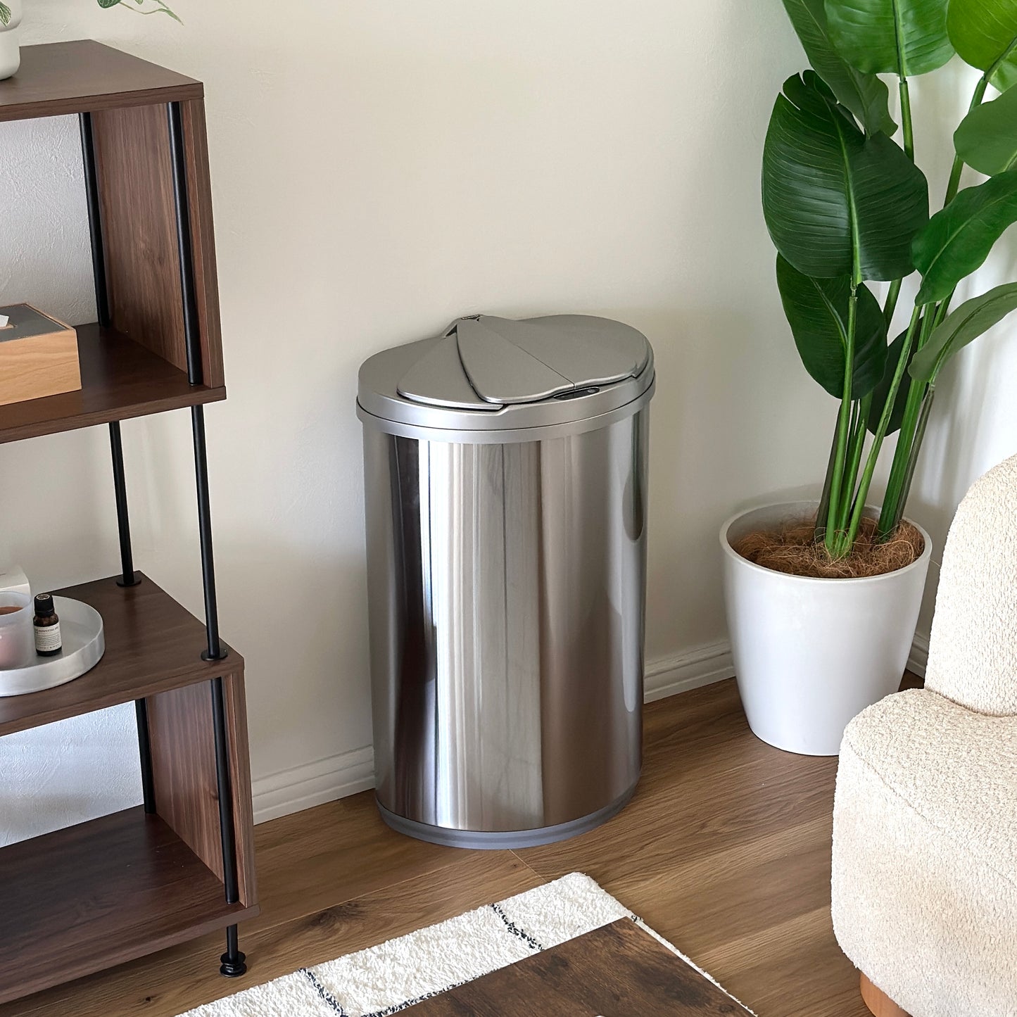 センサー開閉ステンレスダストボックス 47L