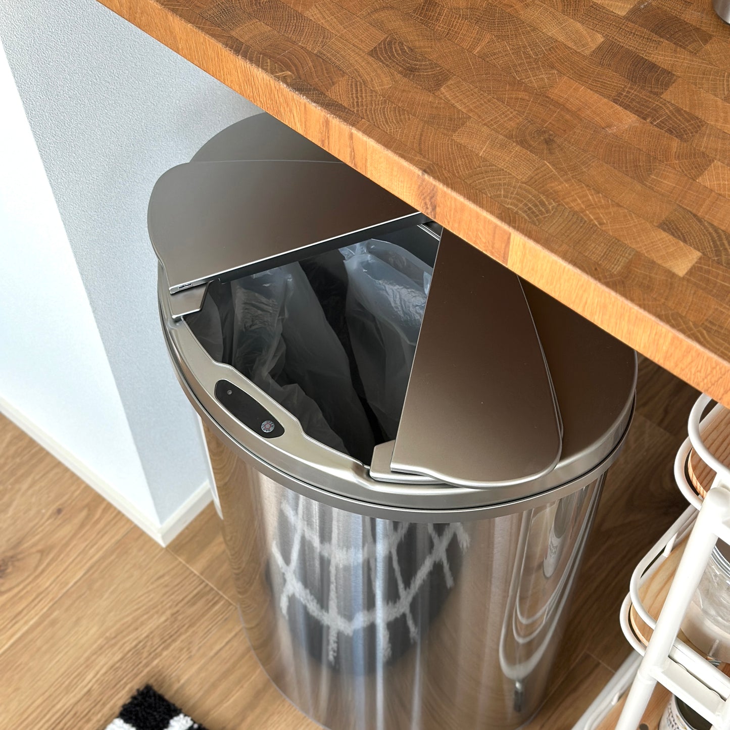 センサー開閉ステンレスダストボックス 47L