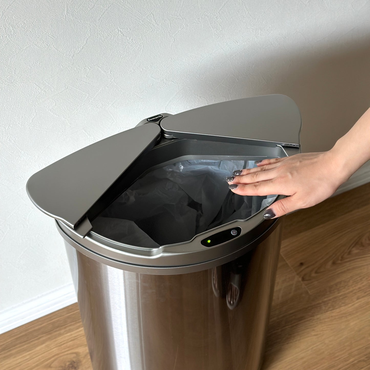 センサー開閉ステンレスダストボックス 47L