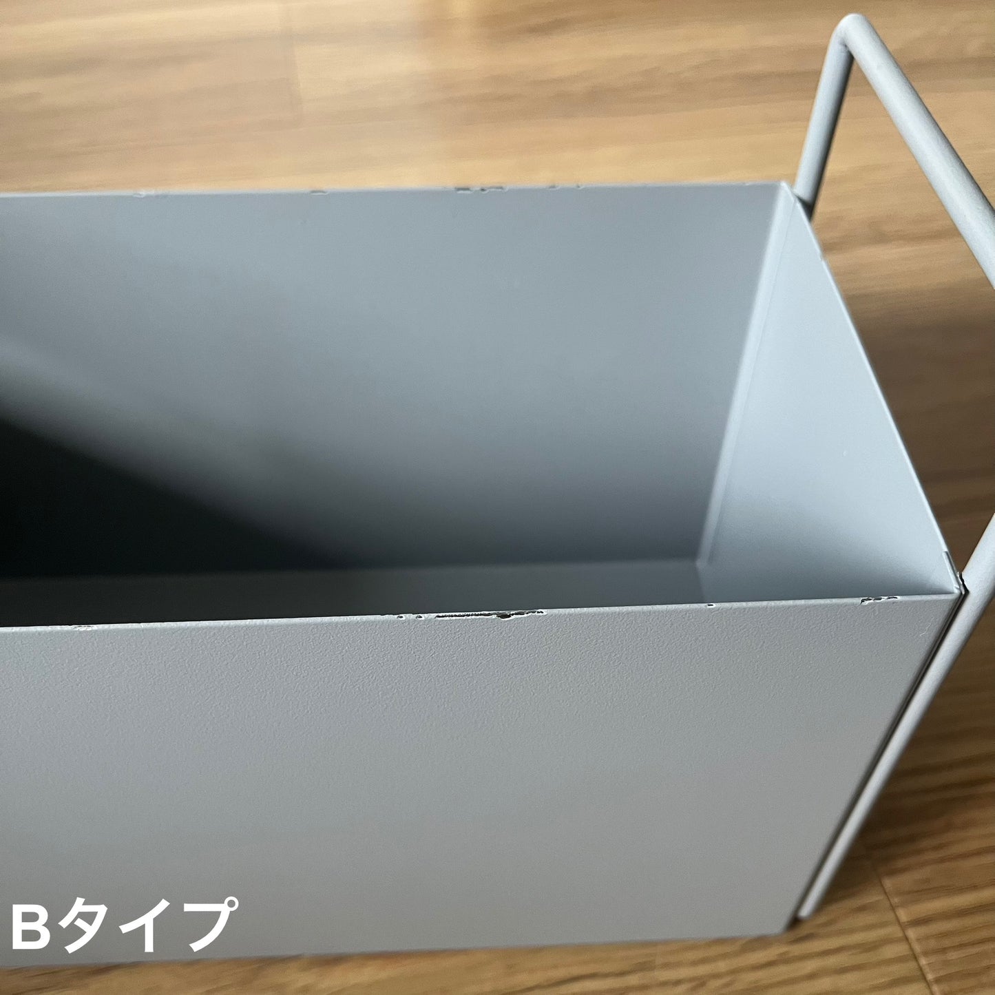 【outlet】ハンドル付スクエアコンテナ グレー