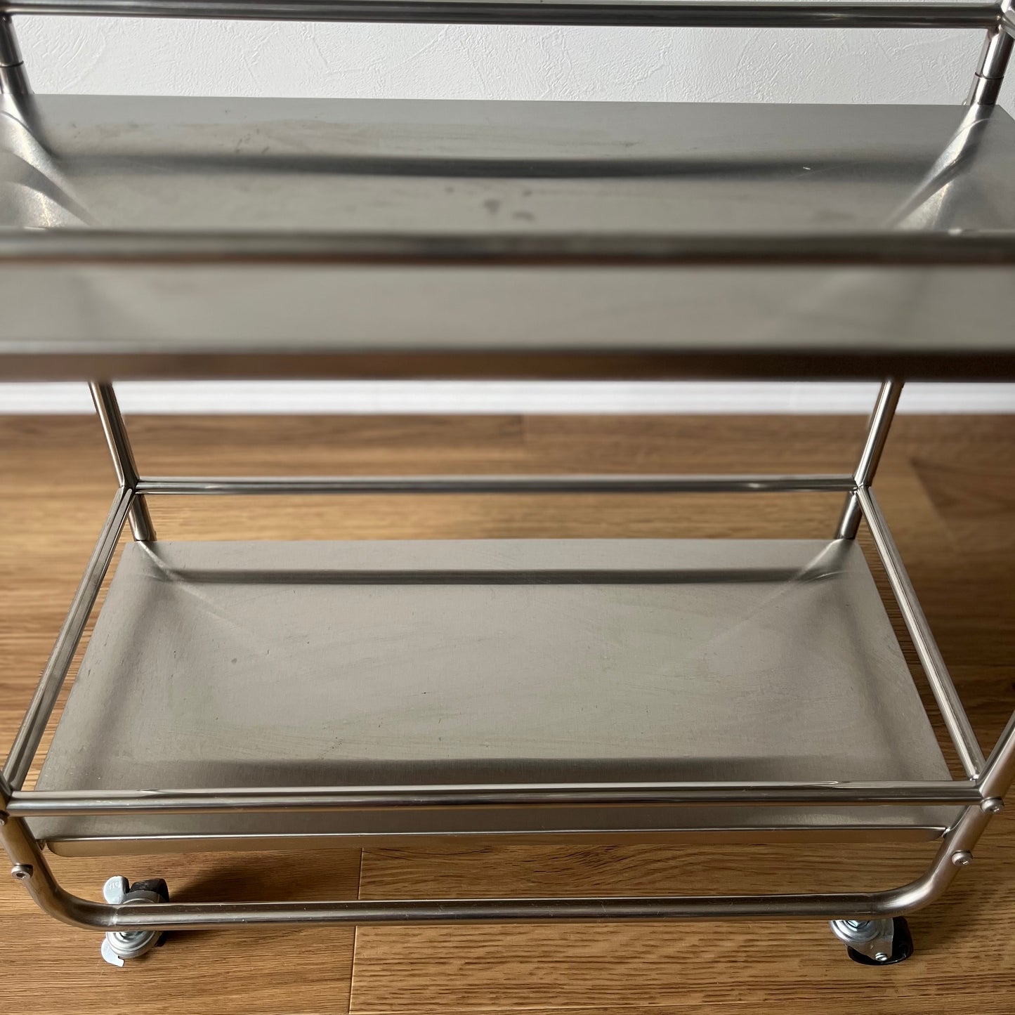【outlet】ステンレス3段ワゴン 25cm