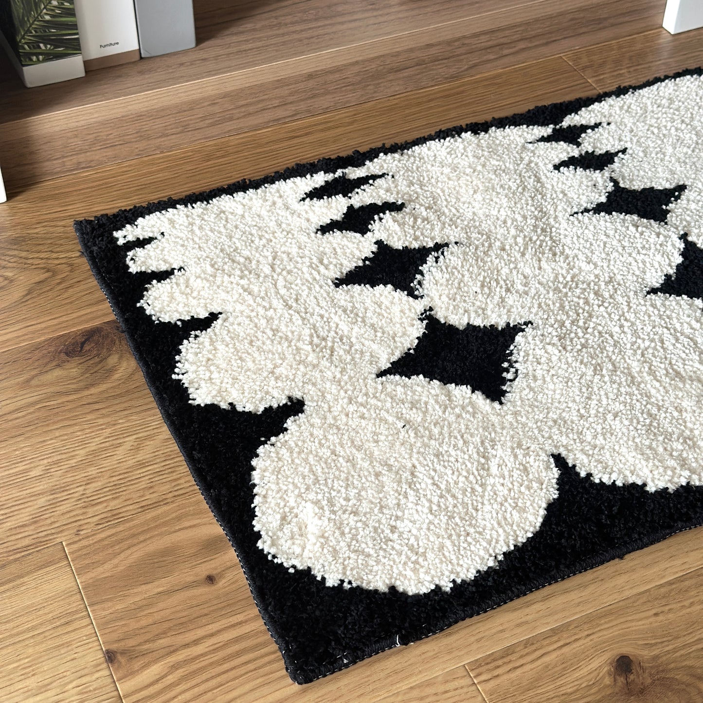 モノクロフェードのミニラグ