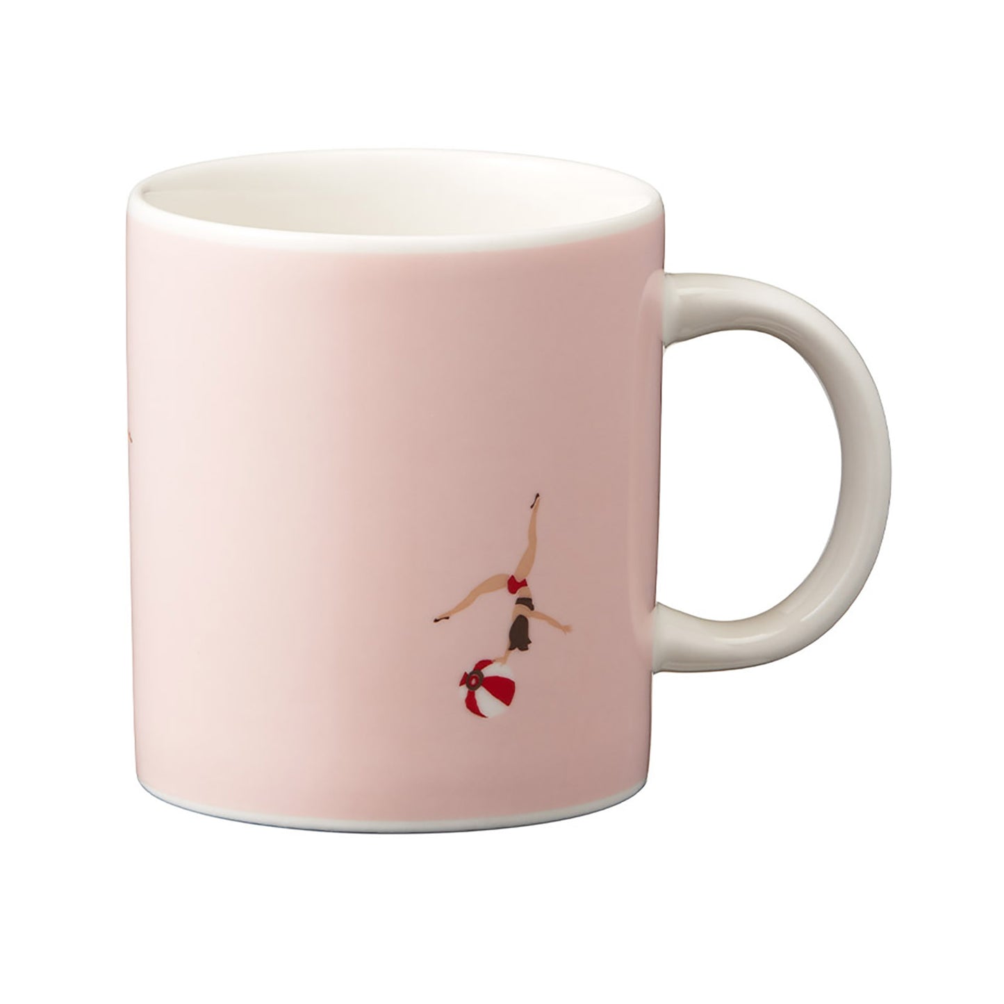 マグカップ単体を白抜きアップで写している様子