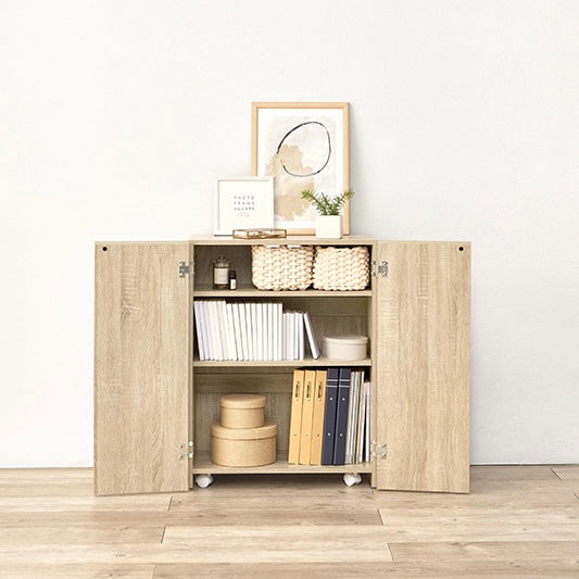 キャスター付きブックシェルフ