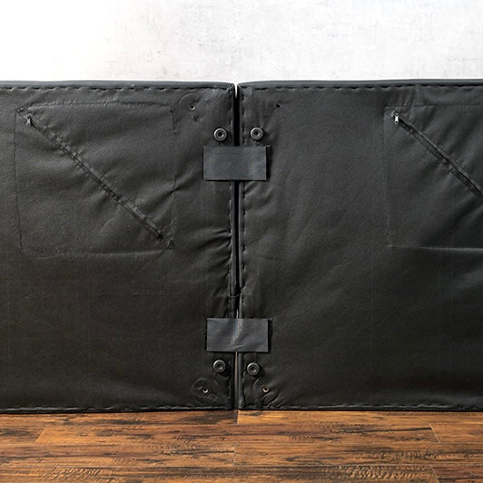 4wayで使えるリクライニング式のソファベッドの底面連結部分