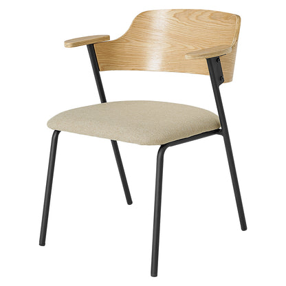 美フォルム異素材アームチェア