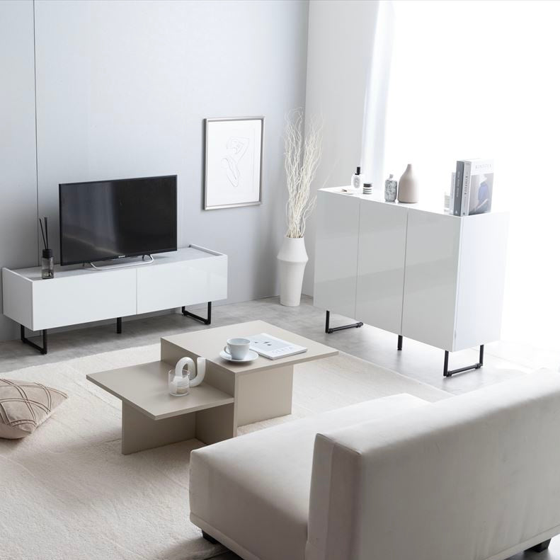 [幅100cm]2way石目柄サイドボード