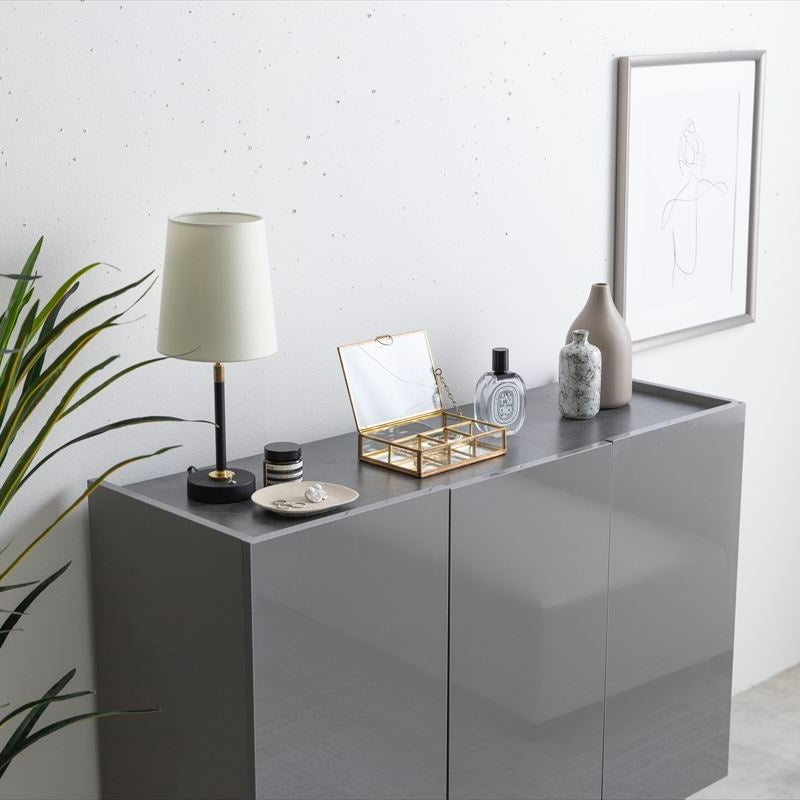 [幅100cm]2way石目柄サイドボード