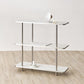 3段ホワイトのオープンシェルフ