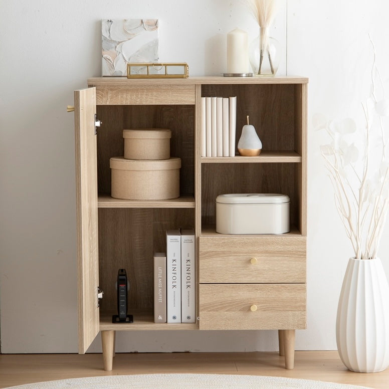 木目調脚付きキャビネット