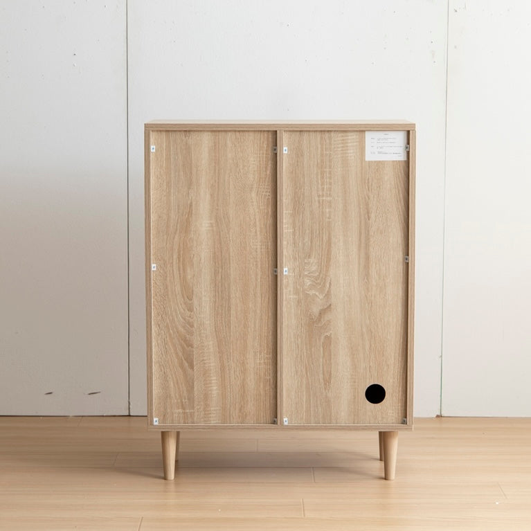 木目調脚付きキャビネット