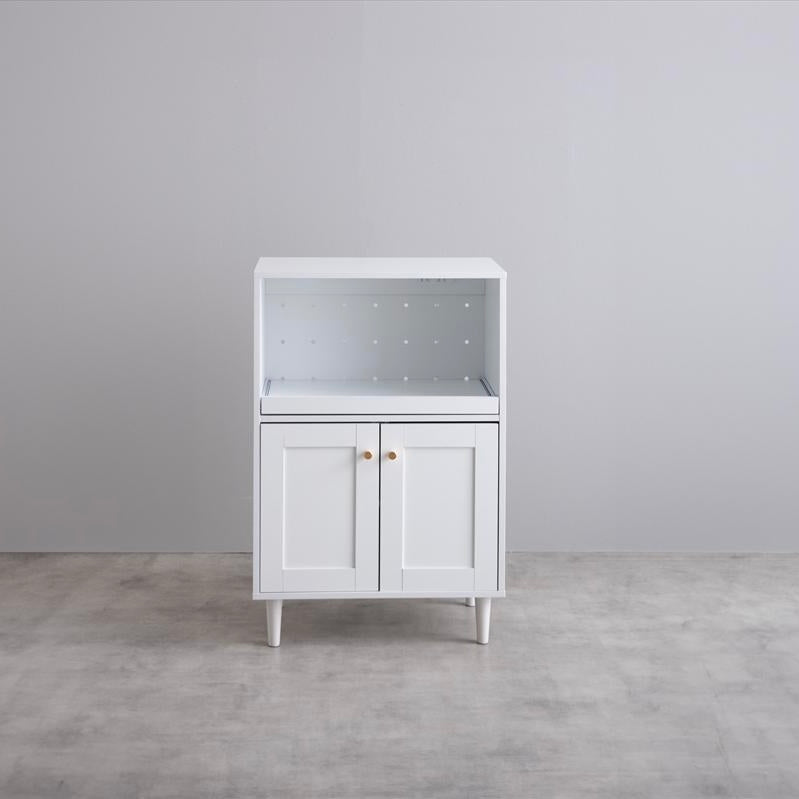 ホワイトカラーのレンジ台