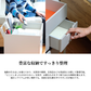 白のミニマリスト収納ワゴンで引き出しと仕切り付きオフィス用品整理用マルチ引出しワゴン