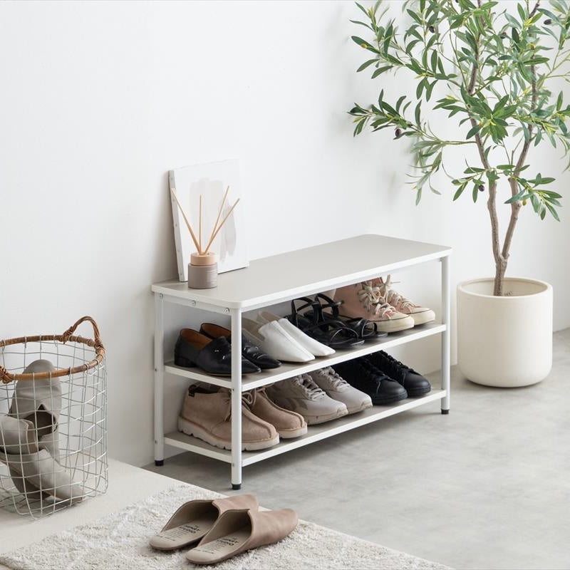 [幅80cm]3段シューズラック