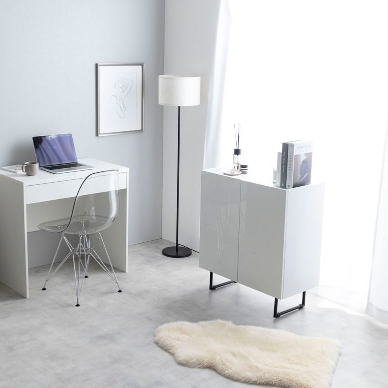 [幅70cm]2way石目柄キャビネット