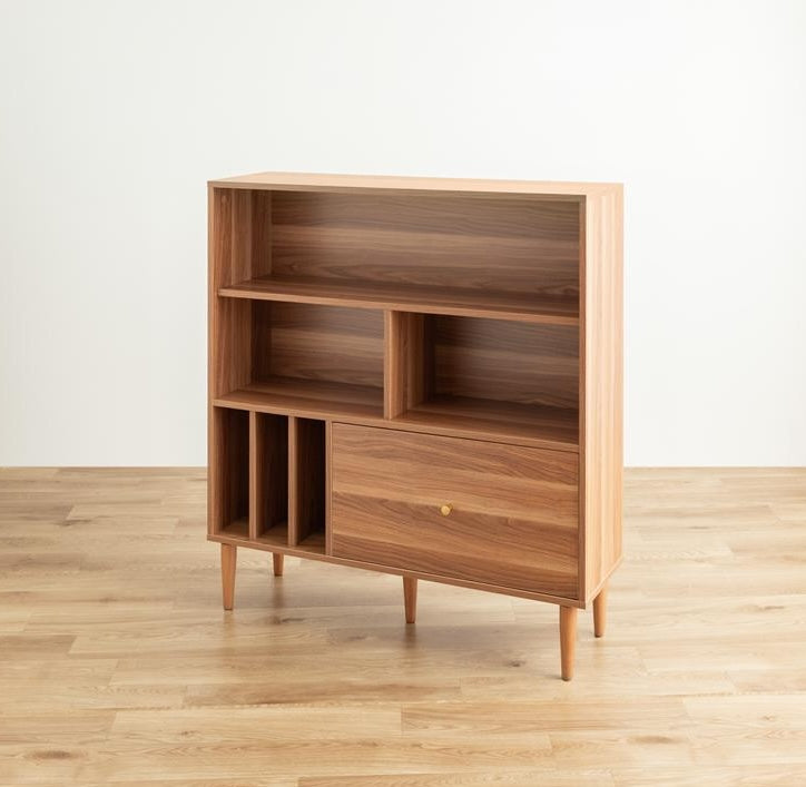 [幅100cm]引き出し付き本棚