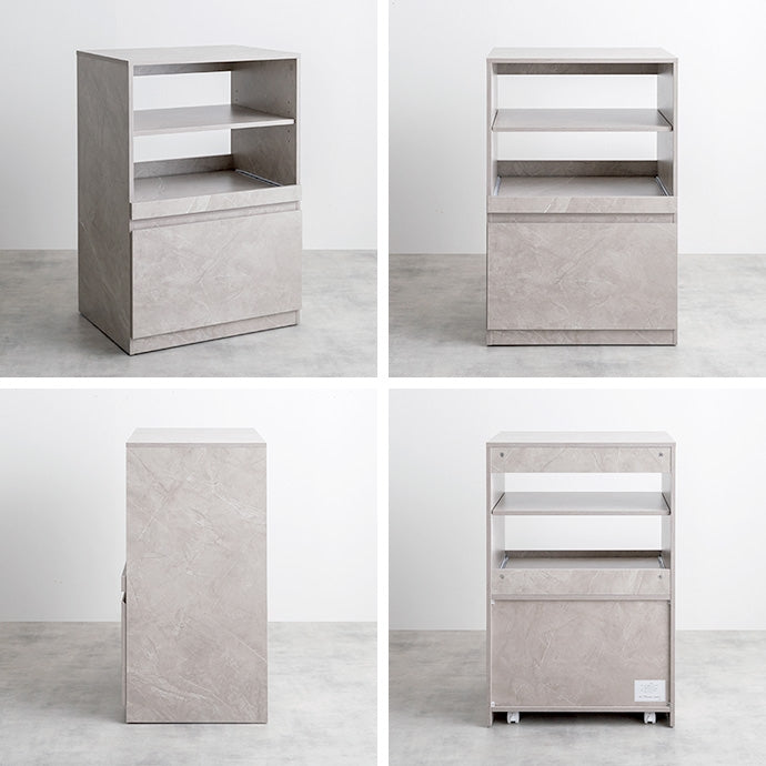 コンパクトなサイズ感のシンプルなキッチンラックもサイズ感