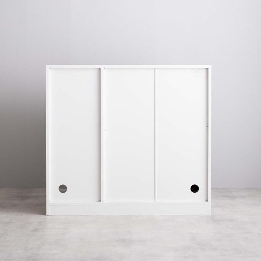 [幅96cm]スライド収納付本棚ラック