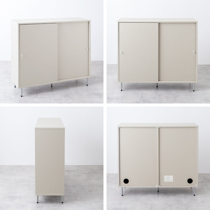 扉がスライド式の棚