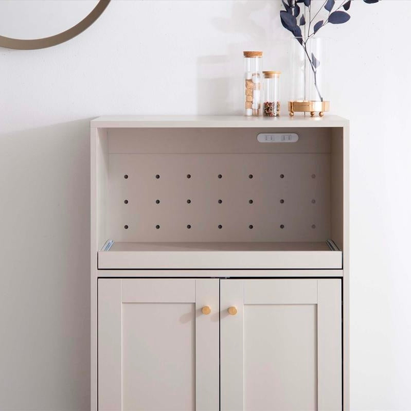 グレージュカラーのレンジ台