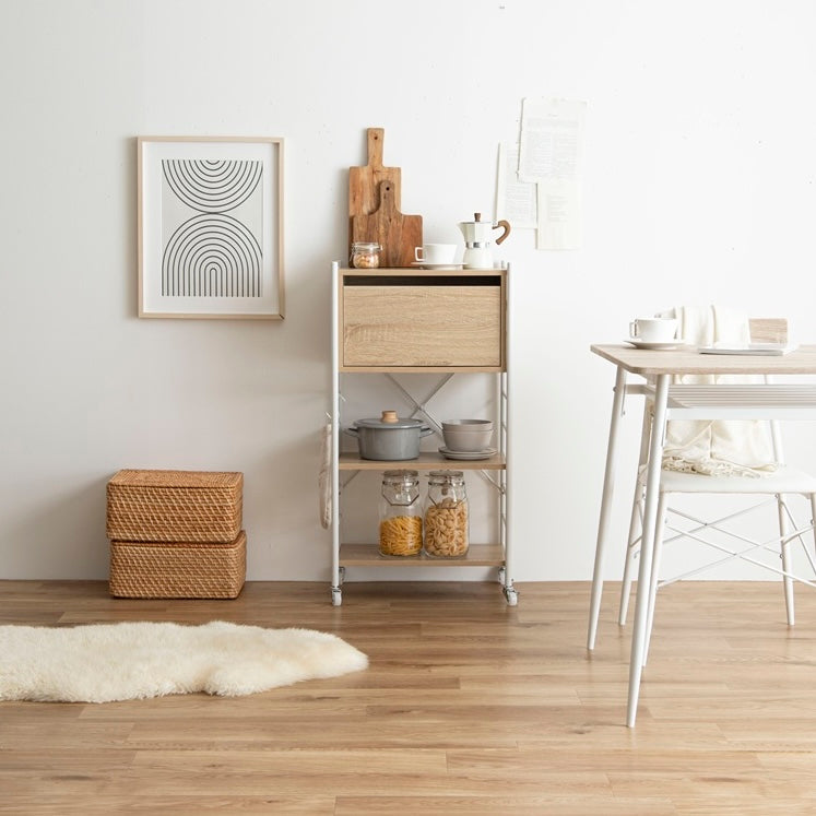 [幅50cm]引き出し付きシェルフ