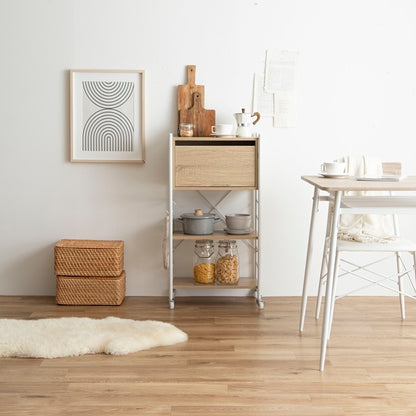 [幅50cm]引き出し付きシェルフ