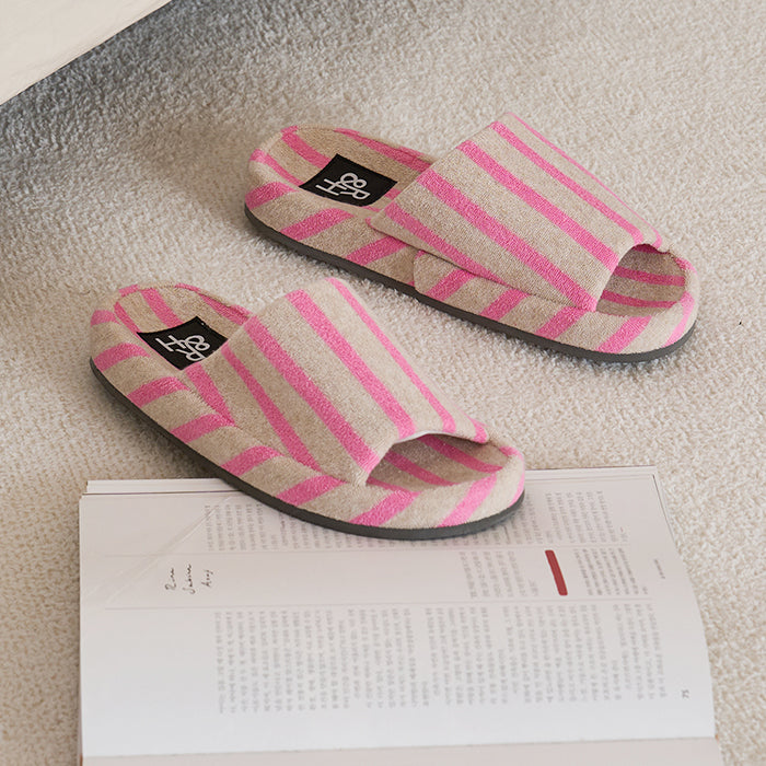 Roomnhome｜パイルストライプスリッパ