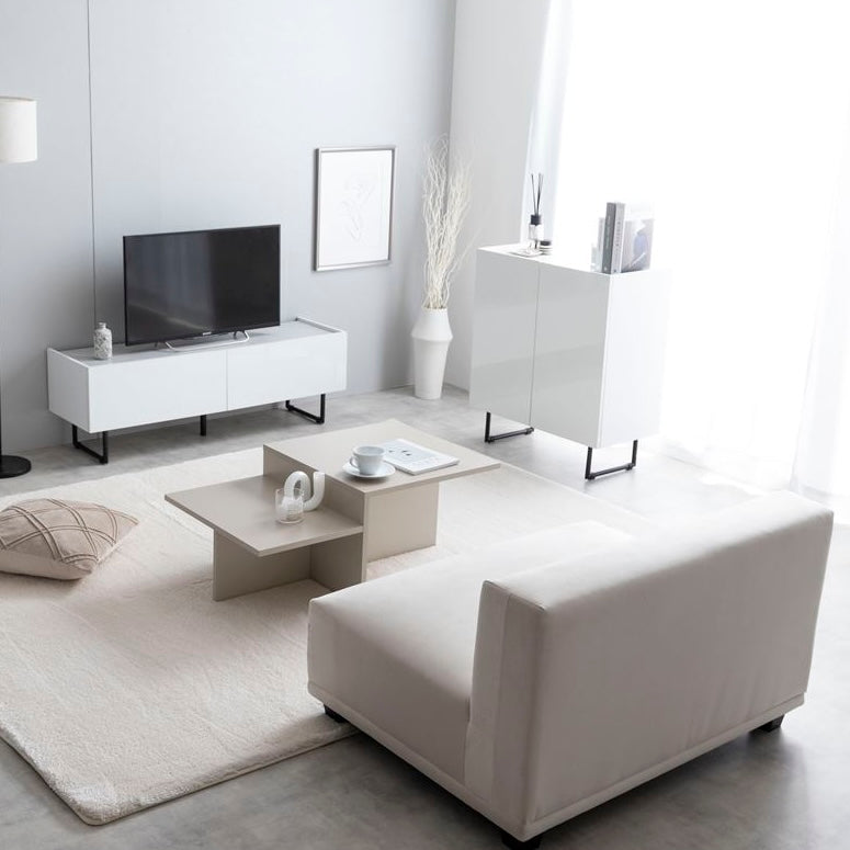 [幅70cm]2way石目柄キャビネット