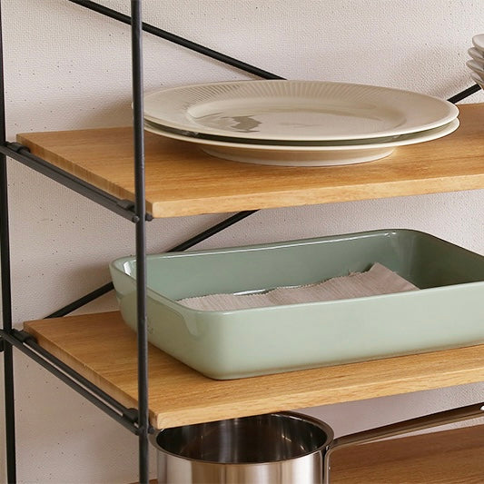 木目調シューズラック6段