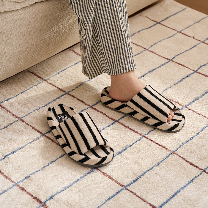Roomnhome｜パイルストライプスリッパ