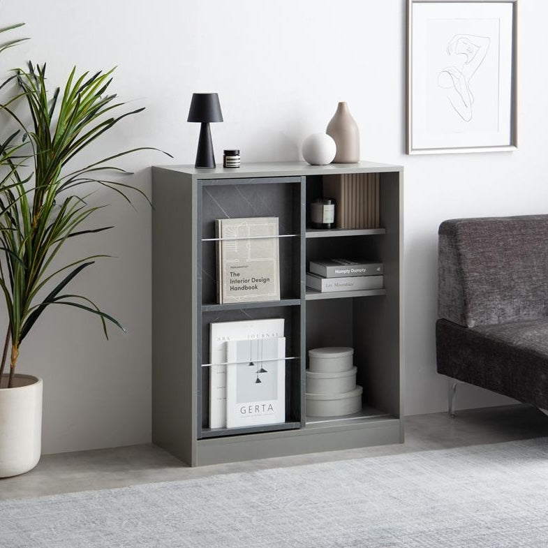 [幅71cm]スライド収納付本棚ラック