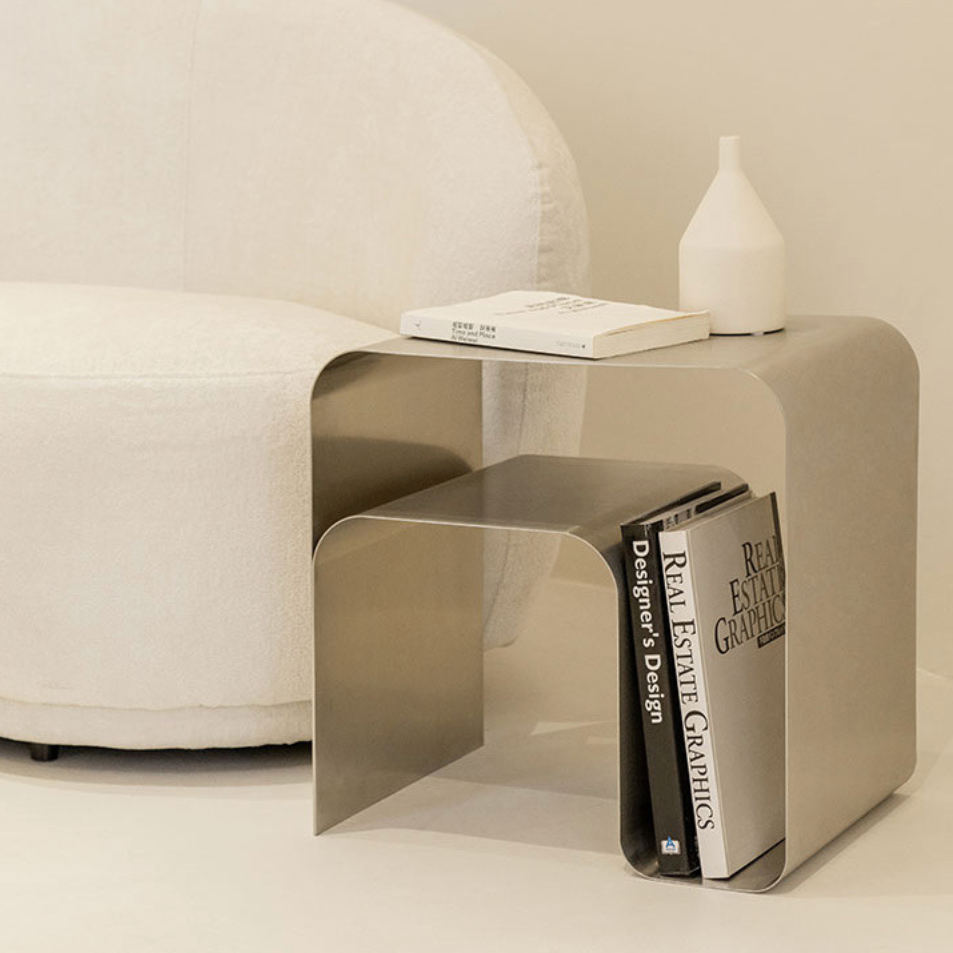 サイドテーブル|ステンレスBOXサイドテーブル- territory サイドテーブル|ステンレスBOXサイドテーブル- territory