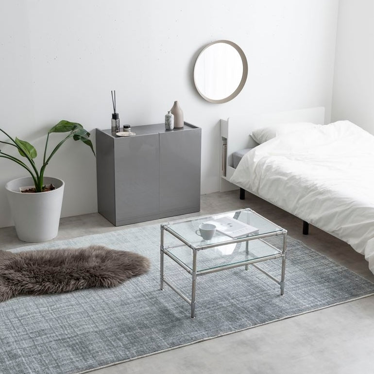 [幅70cm]2way石目柄キャビネット