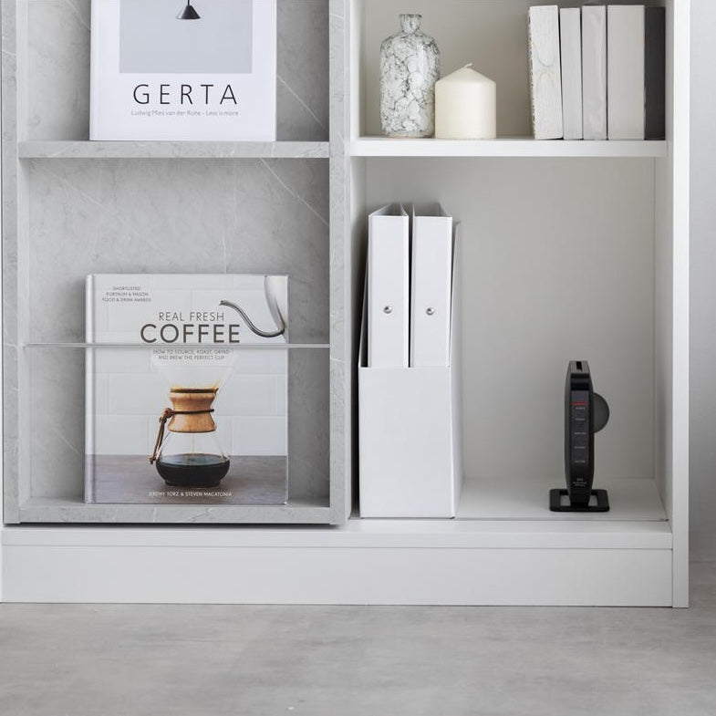 [幅71cm]スライド収納付本棚ラック