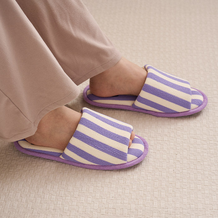 Roomnhome｜こっくりストライプルームシューズ
