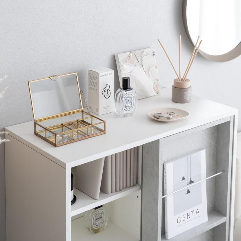 [幅71cm]スライド収納付本棚ラック