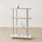 4段ホワイトのオープンシェルフ