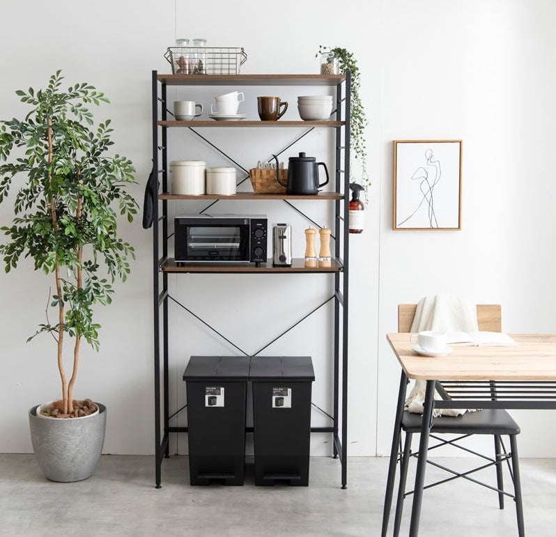 キッチンシェルフ｜[幅80cm]ゴミ箱上レンジラック - territory