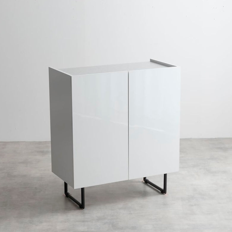 [幅70cm]2way石目柄キャビネット