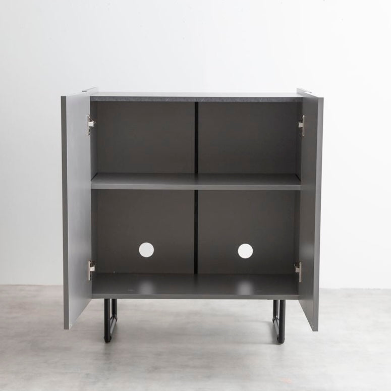 [幅70cm]2way石目柄キャビネット